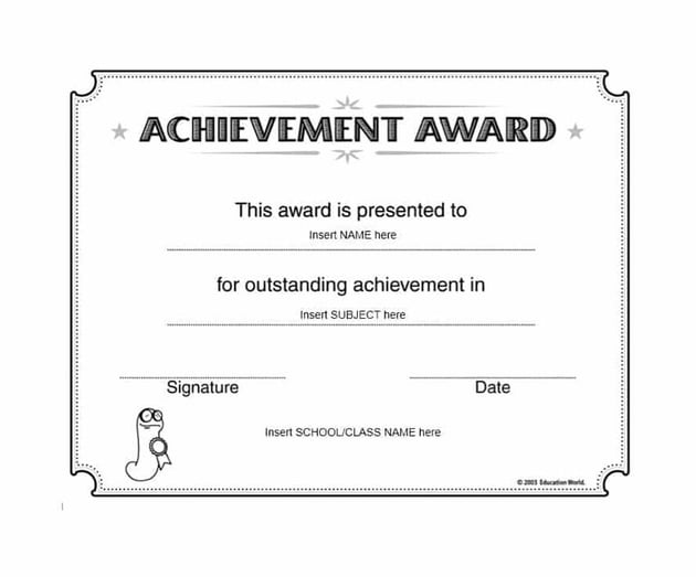 Certificate word templates